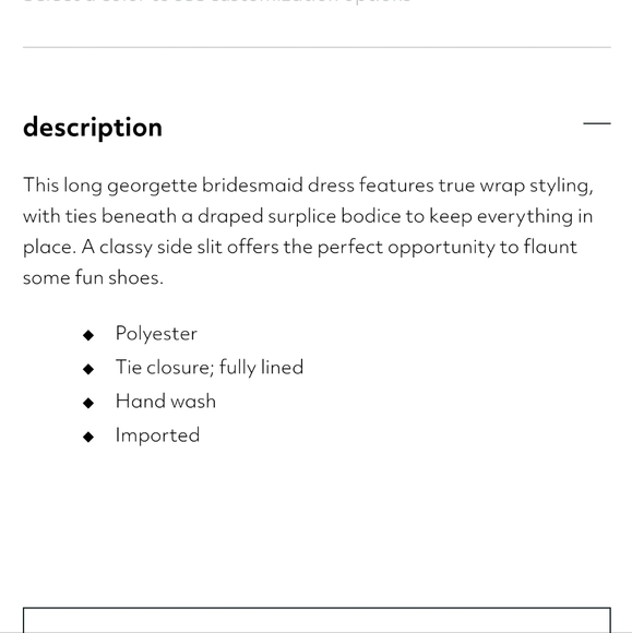 David's Bridal Georgette Bridesmaid Dress - Picture 14 of 14